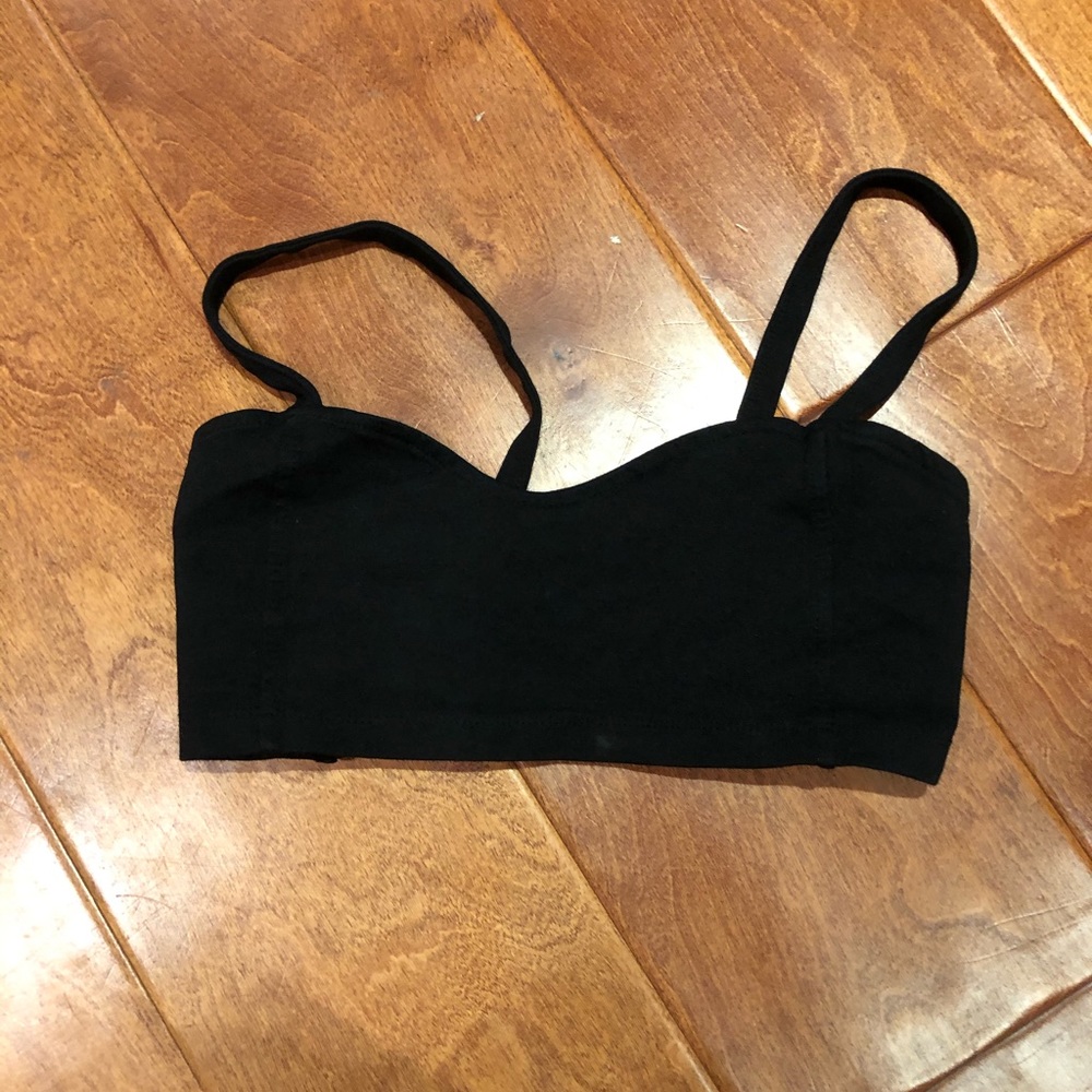 Black crop top
